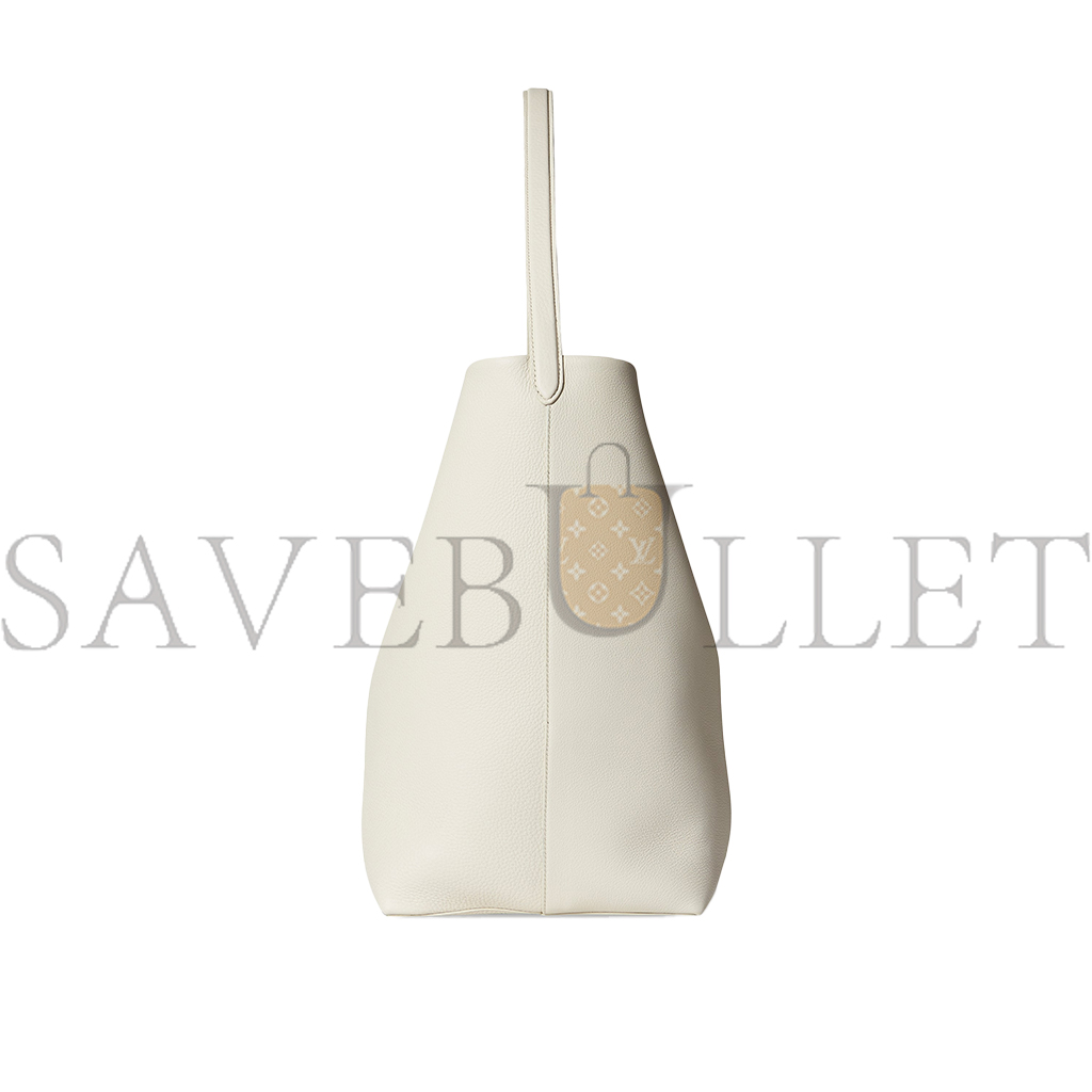 THE ROW LARGE NS PARK TOTE BAG IN LEATHER IVORY W1273L129IVPD (43*38*20cm)